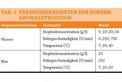 Charakterisierung der Hopfenaromaextraktion