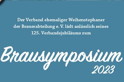 125 Jahre VeW - Brausymposium2023